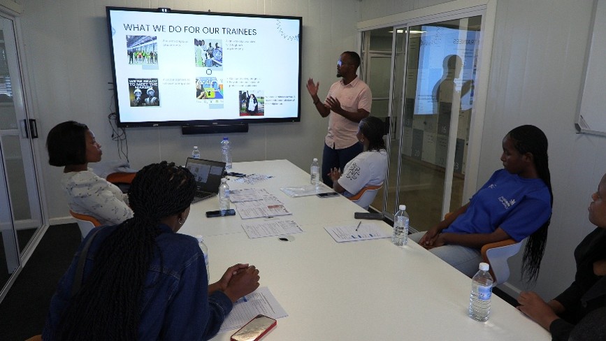Ndiyakhanya Institute trainee induction session in East London