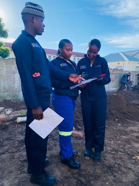 TVET students in workwear